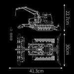 MouldKing 17051 Snowfield Engineering Vehicle With Motor