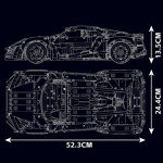 MouldKing 13190 Lykan Hypersport With Motor