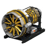 MouldKing 10141 Aircraft Engine With Motor