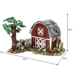 MOC-151980 Country Cabin Red Barn