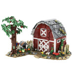 MOC-151980 Country Cabin Red Barn