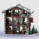 MOC-91029 Winter Architecture Alpine Lodge