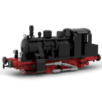 MOC-45256 Retro Small Steam Locomotive