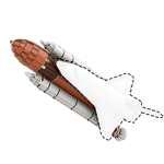 MOC-76210+MOC-76240+MOC-102642 NASA Space Shuttle Discovery (10283) - External Fuel Tank & SRB Addon