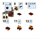 MOC-78754 Medieval Food Vendor