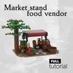 MOC-78754 Medieval Food Vendor