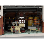 MOC-162963 Winter Village-Chocolate Factory Snowy Christmas Street Building Blocks