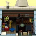 MOC-92758 Winter Cabin Street View(1400PCS)