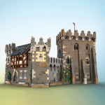 MOC-33985 Medieval Bell Tower Church