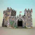 MOC-33985 Medieval Bell Tower Church