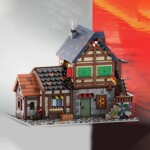 MOC-93518 Modular Medieval French House