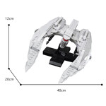 MOC-85569 Battlestar Galactica MK II Cylon Raider Minifig Scale