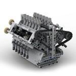 MOC-40128 V12 Engine With Gearbox Enginetech Sci-Fi Engine
