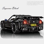 JieStar 91102 Ferrari F12 Berlinetta Black Racing Car