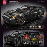 JieStar 91102 Ferrari F12 Berlinetta Black Racing Car