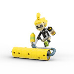 MOC-89375 Splatoon 3 Inklings Yellow