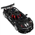 HAPPY BUILD XQ1001-A Motor Black McLaren P1 Hypercar