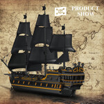 Mould King 13186 Pirates Black Pearl Ship B.P Ⅱ