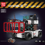 Mould King 17029 Motor White Container Truck