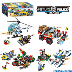 SEMBO SD9349 Dragon Rage Super Police: 4 Helicopter Pursuits, Ocean Chases, Off-Road VehicleS, Drone Chases