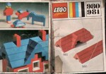 Lego 981 23 sloping, bricks, including roof peak, Red