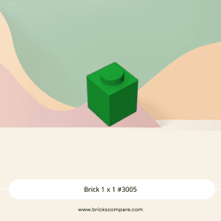 Brick 1 x 1 #3005 - 28-Green