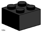 Lego 3457 2x2 Bricks