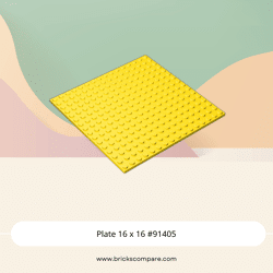 Plate 16 x 16 #91405 - 24-Yellow