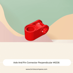 Axle And Pin Connector Perpendicular #6536 - 21-Red