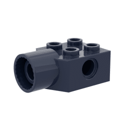 Brick Special 2 x 2 With Pin Hole Rotation Joint Socket #48169 - 140-Dark Blue