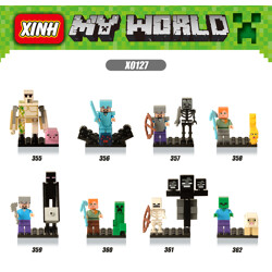XINH 362 8 minifigures: Minecraft