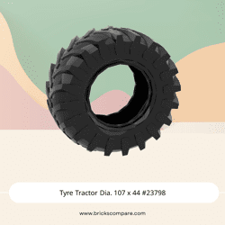 Tyre Tractor Dia. 107 x 44 #23798 - 26-Black