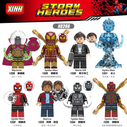 XINH 1329 8 Spiderman Minifigures