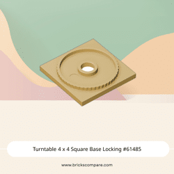 Turntable 4 x 4 Square Base Locking #61485 - 5-Tan