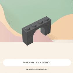 Brick Arch 1 x 4 x 2 #6182 - 199-Dark Bluish Gray