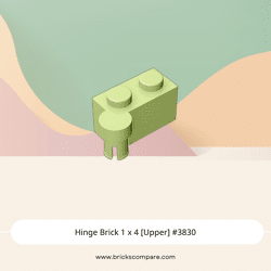 Hinge Brick 1 x 4 [Upper] #3830 - 326-Yellowish Green