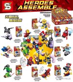SY 1163-8 Super Heroes minifigures: 8 combinations