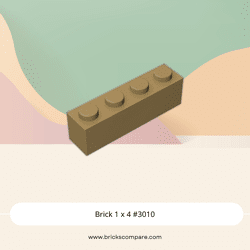 Brick 1 x 4 #3010 - 138-Dark Tan