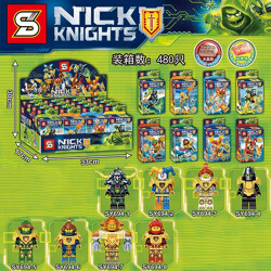 SY SY694-6 8 Nexo Knights minifigures