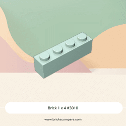 Brick 1 x 4 #3010 - 323-Light Aqua
