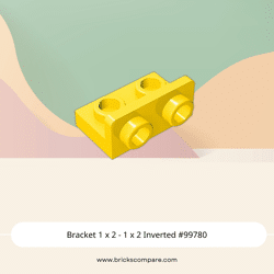 Bracket 1 x 2 - 1 x 2 Inverted #99780  - 24-Yellow