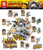 SY 1139-5 PlayerUnknown&#39;s Battlegrounds: Weapon minifigures 8 anti-aircraft guns, police cars, off-road vehicles, cars, reconnaissance aircraft, small sailboats, armed helicopters, armed fighter jets