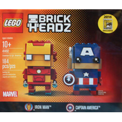 DECOOL / JiSi 6806 BrickHeadz: Iron Man and Captain America