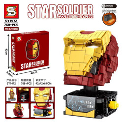 SY SY1472 Star Warrior: Iron Man MK42 Collection Head Sculpture