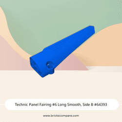 Technic Panel Fairing #6 Long Smooth, Side B #64393  - 23-Blue