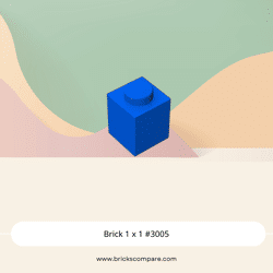 Brick 1 x 1 #3005 - 23-Blue