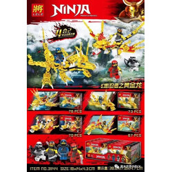 LELE 31144-4 Ninjago Golden Dragon 4 4 in 2 Gold Cool Fit