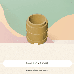 Barrel 2 x 2 x 2 #2489 - 5-Tan