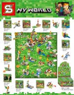 SY 1100-7 Minecraft: 10 small mini scenes