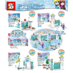 SY SY1374A Frozen: 4 types of snowmen, bedroom, city gate, and dinner